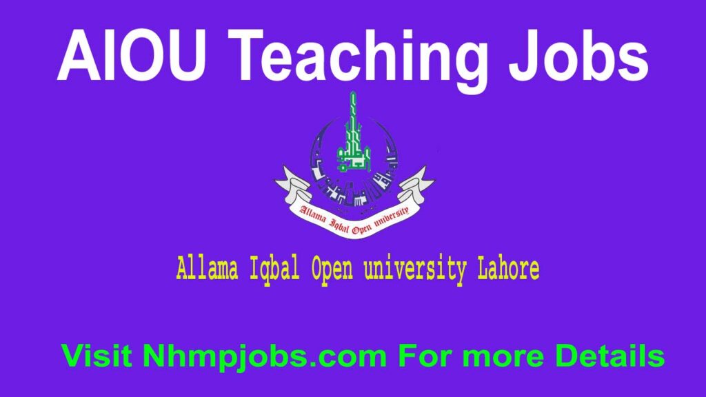 AIOU Teaching jobs 2024 - Apply Now