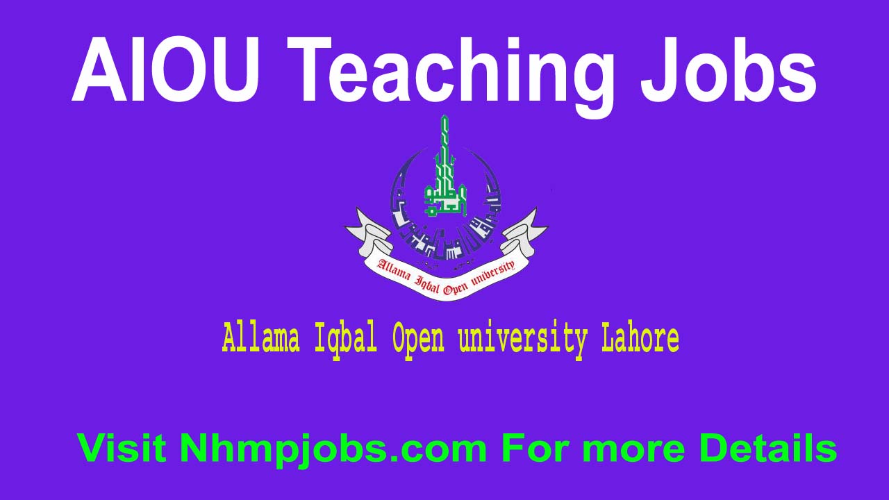 AIOU Teaching Jobs 2024