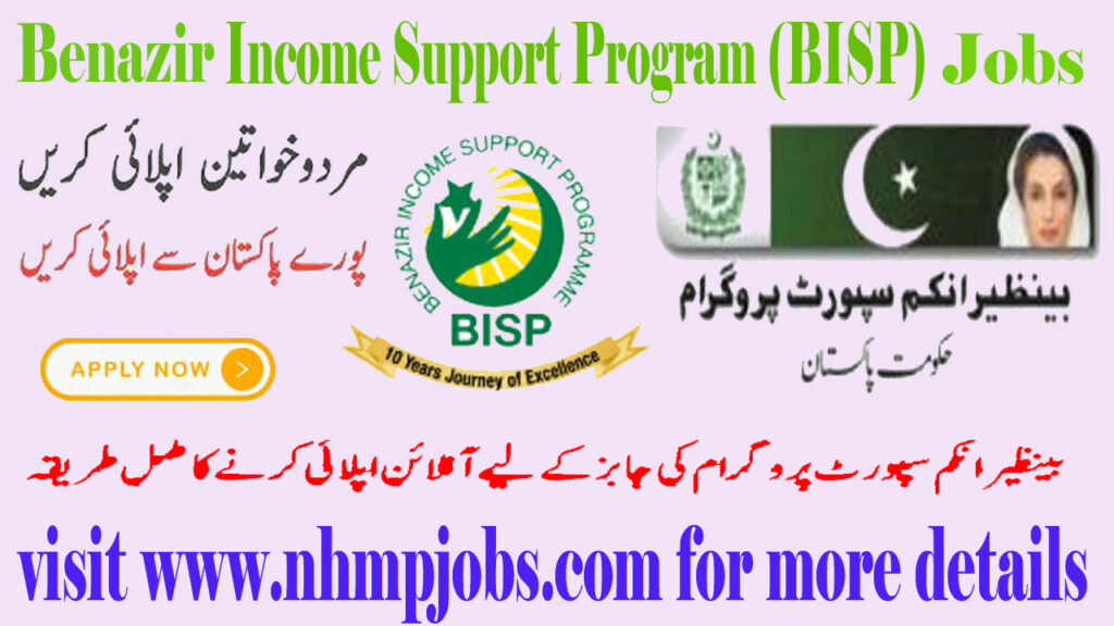 Benazir Income Support Program Jobs 